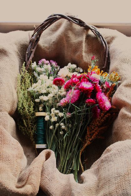 DIY Dried Flower Wreath Kit — Natick Community Organic Farm