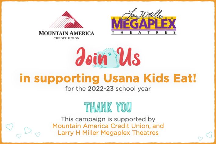 Mountain America and Megaplex Theatres support Usana Kids Eat