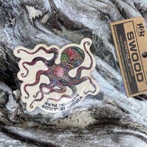 Octopus Wood Sticker