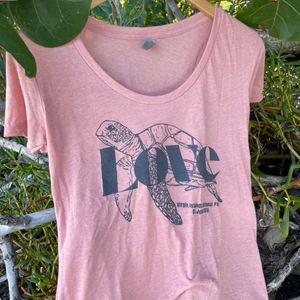 Turtle Love Womens Rose T-Shirt