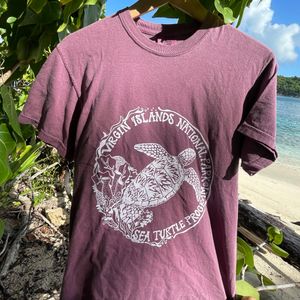Sea Turtle Protection Mens Plum T-Shirt