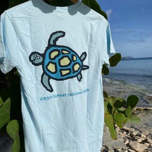 VINP Sea Turtle Light Blue Adult T-Shirt