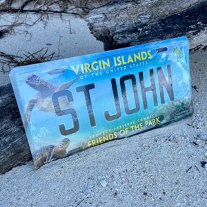 Souvenir ST JOHN License Plate