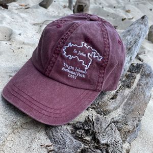 STJ Map Embroidered Maroon Cap