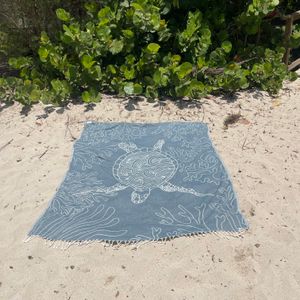 Sea Turtle Reef Deep Ocean Large Sand Towel