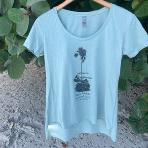 Tyre Palm Womens Green T-Shirt