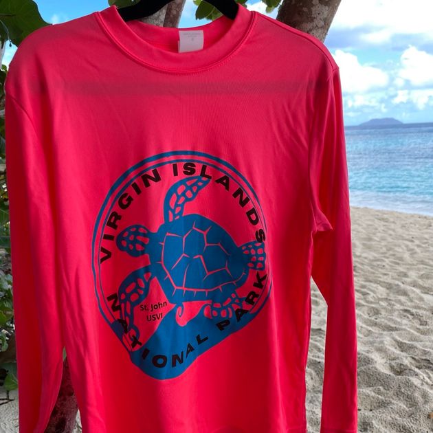 VI National Park Coral Youth Rash Guard — Friends of Virgin Islands