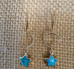 Turquoise Star Earrings