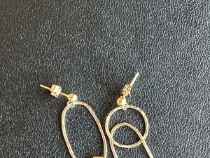 Asymmetric Geometric 14k Gold Fill Earring