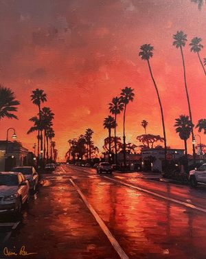 Sunset Reflection on Linden