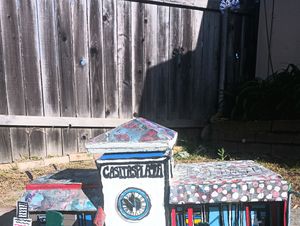 Splatter Art on Casitas Plaza