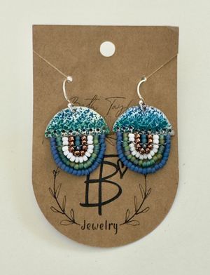 Boho Blue Rainbow Earrings