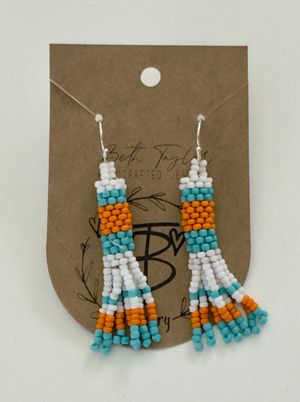 Boho Tube Bead Earrings