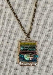 Beach Themed Colored Beads Necklace