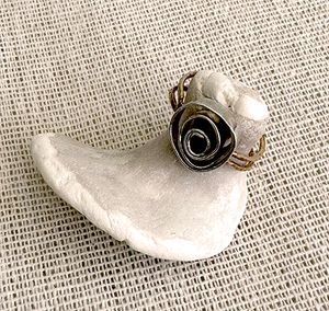Sterling Silver Rose Ring