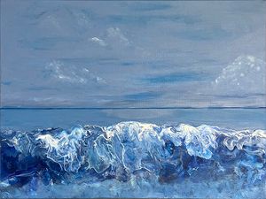 Waves Hitting the Shore