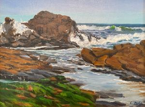 Ocean's Mossy Embrace