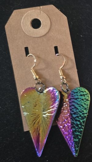 Multi-Colored Heart Earrings
