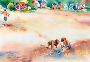 July 27: Beachside Views-Sparkling Whites in Watercolor
