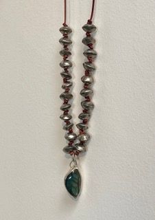 Labradorite & African Silver Bead Necklace