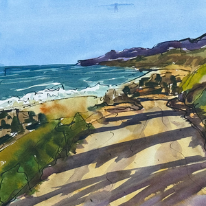 Walk the ramp to Rincon Park Beach