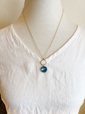 Blue & Gold Necklace