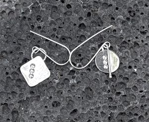 Handmade Square Sterling Earrings