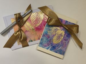 Oct 17: Gilded Watercolor Note Cards