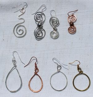 Nov 21: Creative Hammered Earrings