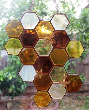 Honeycomb and Bee