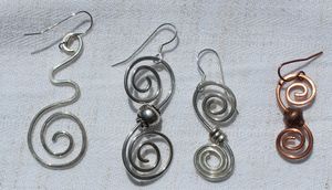 October 21: Creative Hammered Earrings