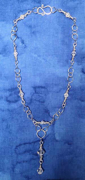 Vintage Iridescent Beaded Necklace