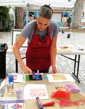 August 29: Gelatin Plate Printing