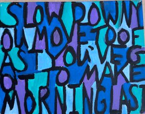 Dec 6: Song Lyrics on Canvas