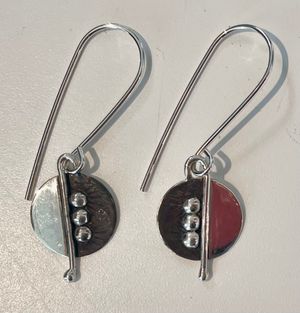 Handmade Circular Sterling Earrings