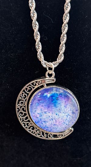 Necklace Blue-Speckled Moon