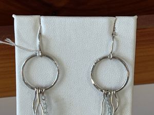 Aquamarine Silver Jellyfish Earrings