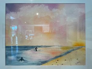 Surfing the Winter Sunset