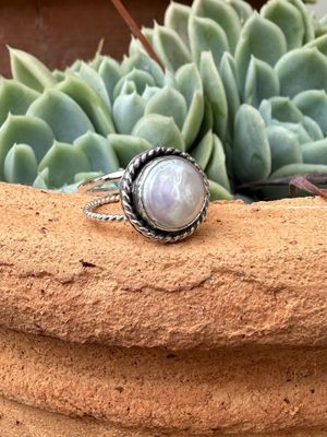 Coin Pearl ring