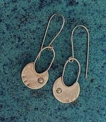 Sterling hand created earrings