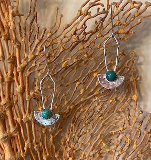 Sterling and turquoise earrings