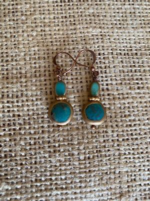 Copper & Turquoise Earrings