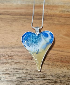 Resin Heart Necklace 2
