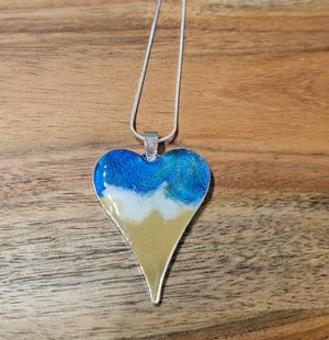 Resin Heart Necklace 3
