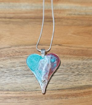 Resin Heart Necklace 4