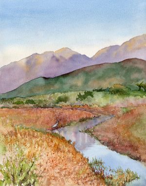 Still Waters, Distant Peaks - Carpinteria Salt Marsh
