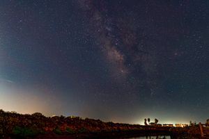 Milky Way Over the Salt Marsh