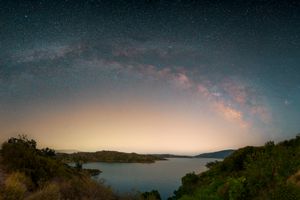 Milky Way Over Lake Casitas 2