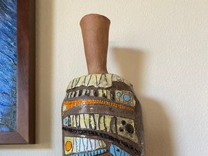 Mid Century Primitive Vase