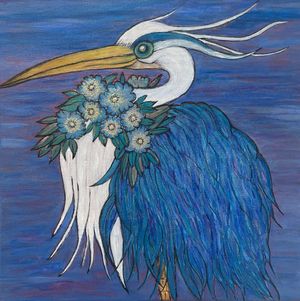Fine Feathered Resident #2 (My Blue Heron)